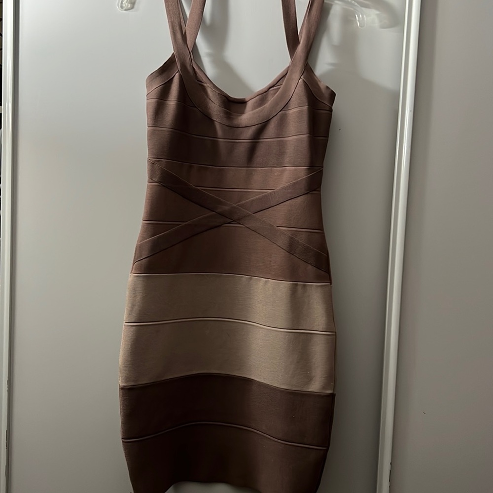 Ombre bandage dress
